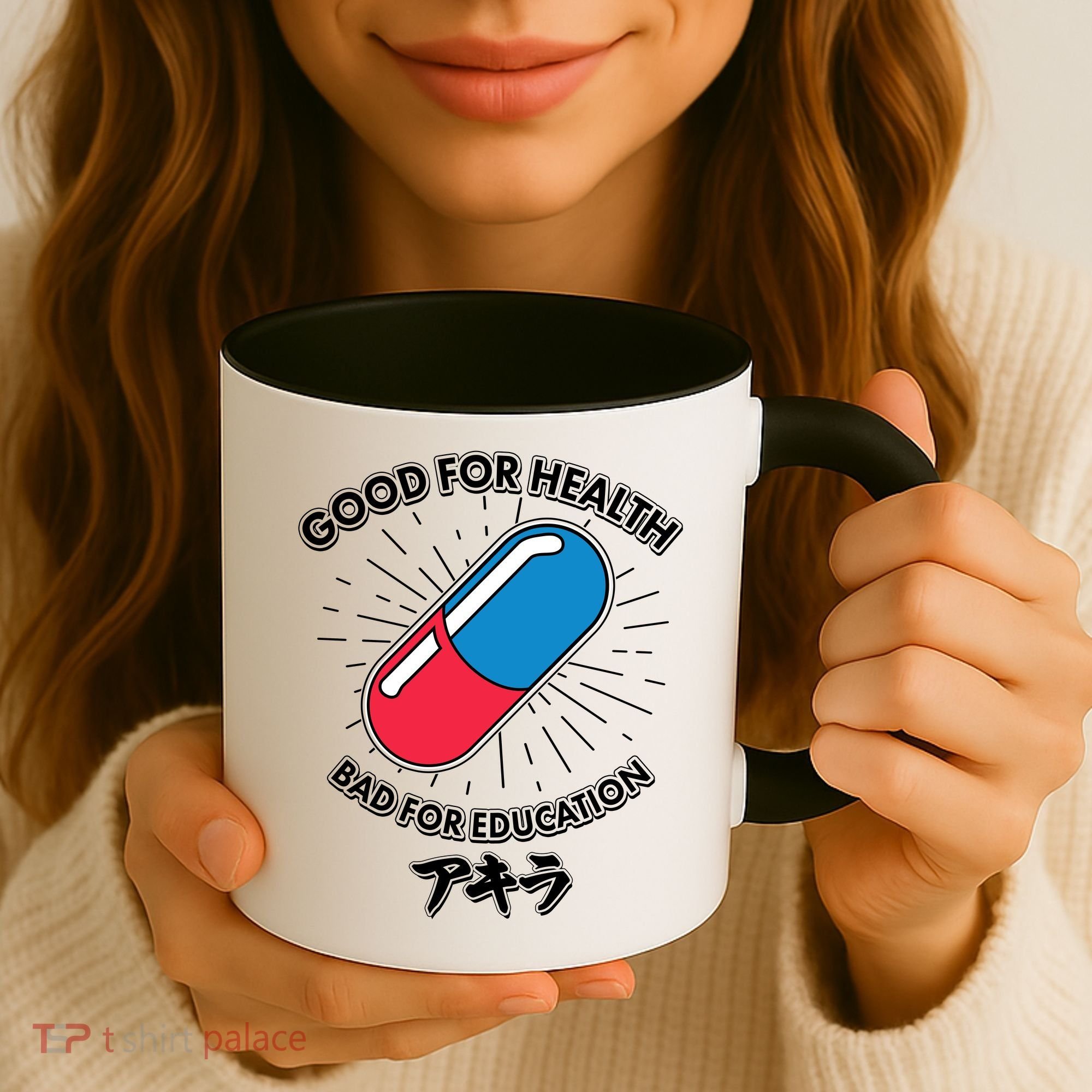 Good For Health Bad For Education Logo Anime Fan Coffee Mug