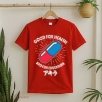 Good For Health Bad For Education Logo Anime Fan T-Shirt thumb 2