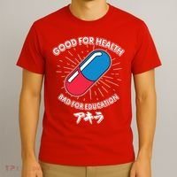 Good For Health Bad For Education Logo Anime Fan T-Shirt thumb 3