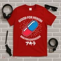 Good For Health Bad For Education Logo Anime Fan T-Shirt thumb 5