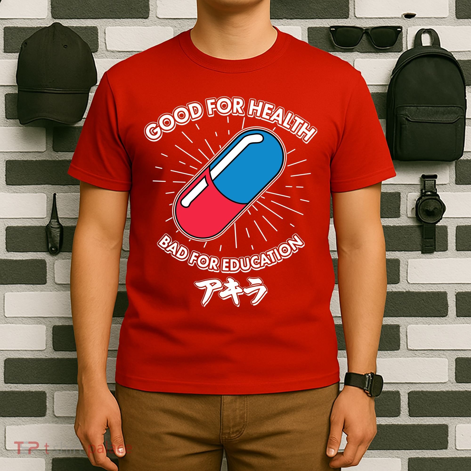 Good For Health Bad For Education Logo Anime Fan T-Shirt