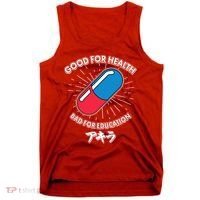Good For Health Bad For Education Logo Anime Fan Tank Top thumb 0