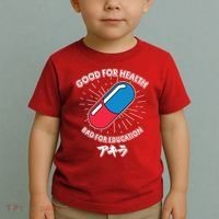 Good For Health Bad For Education Logo Anime Fan Toddler T-Shirt thumb 2