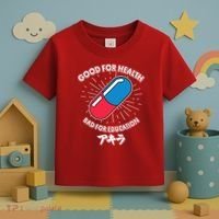 Good For Health Bad For Education Logo Anime Fan Toddler T-Shirt thumb 3