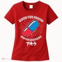 Good For Health Bad For Education Logo Anime Fan Women's T-Shirt thumb 0