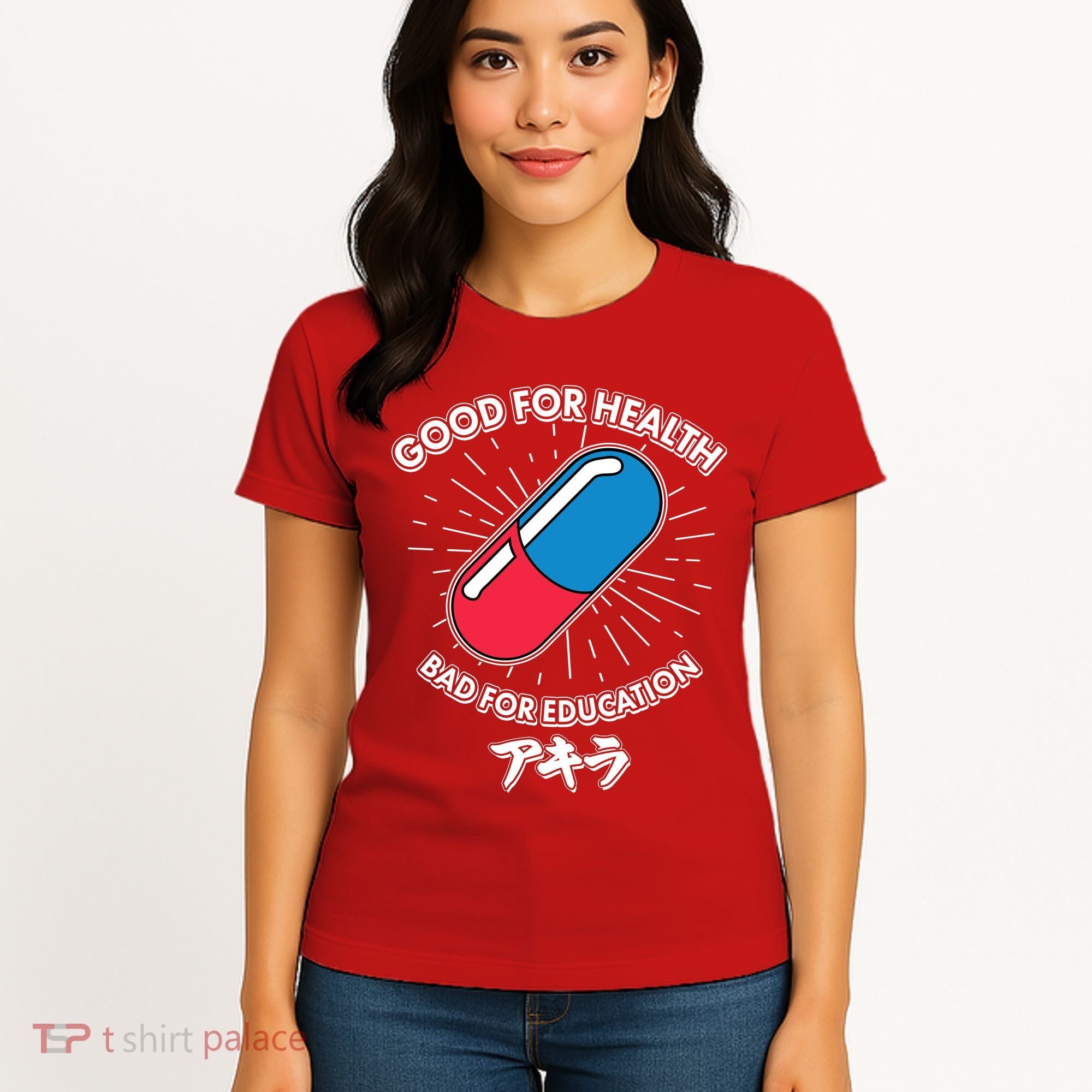 Good For Health Bad For Education Logo Anime Fan Women's T-Shirt