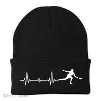 Great Frisbee Heartbeat Gift Ultimate Beanie thumb 0