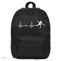 Great Frisbee Heartbeat Gift Ultimate 16 in Basic Backpack thumb 0