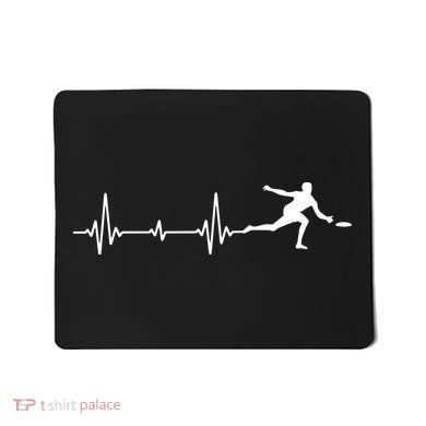 Great Frisbee Heartbeat Gift Ultimate Mousepad
