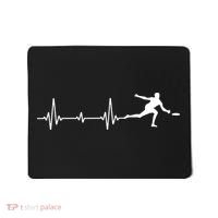 Great Frisbee Heartbeat Gift Ultimate Mousepad thumb 0