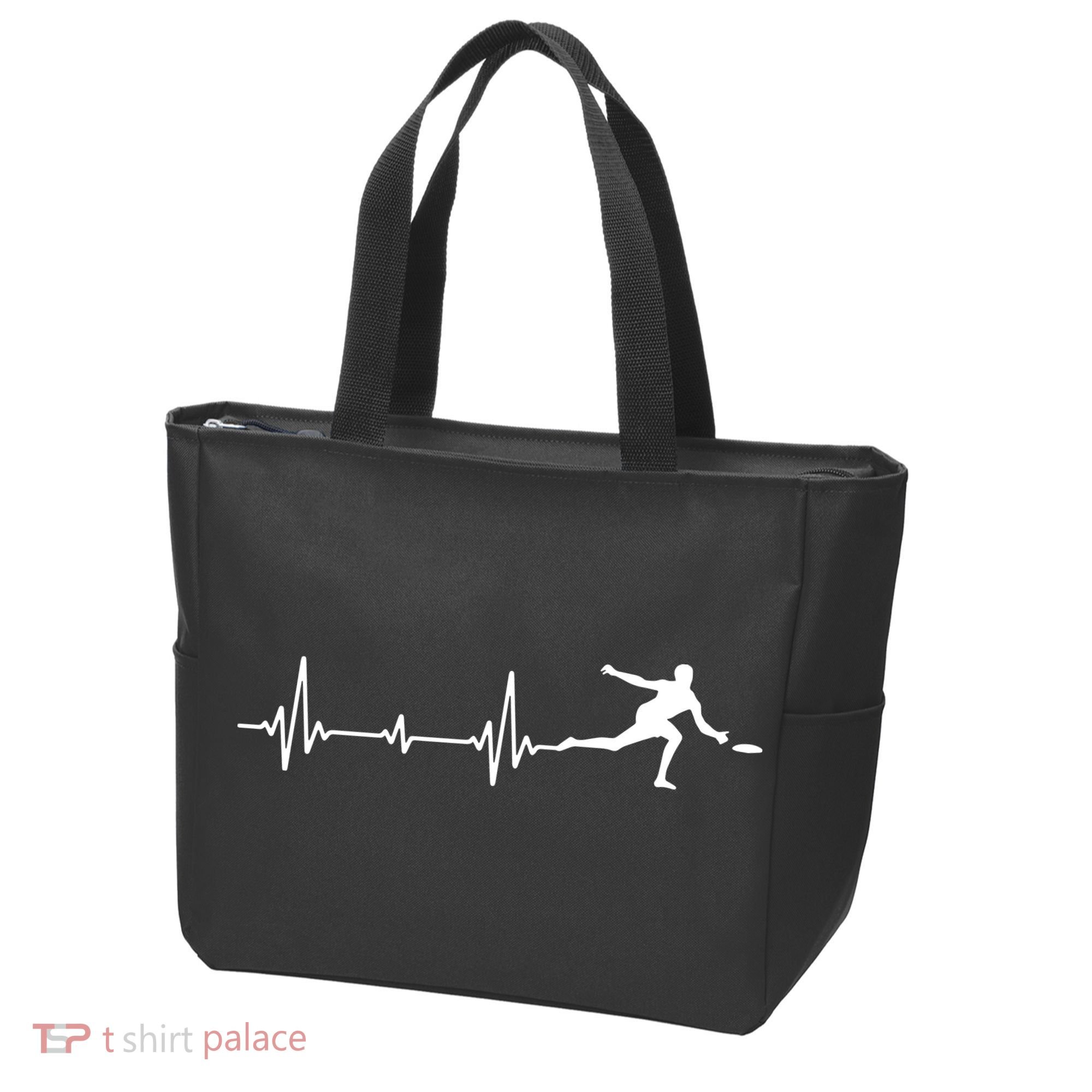 Great Frisbee Heartbeat Gift Ultimate Tote Bag