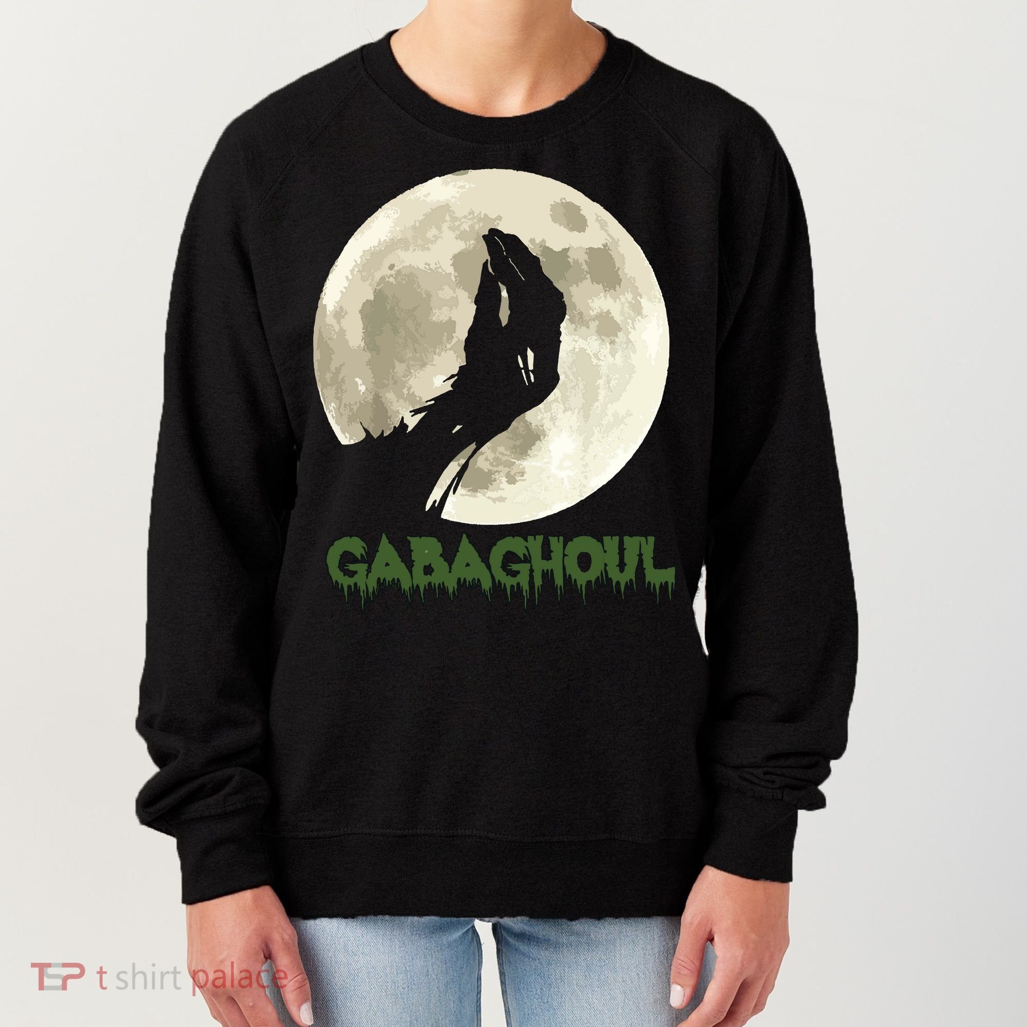 Gabaghoul Funny Hand Moon Halloween Women's Sweatshirt