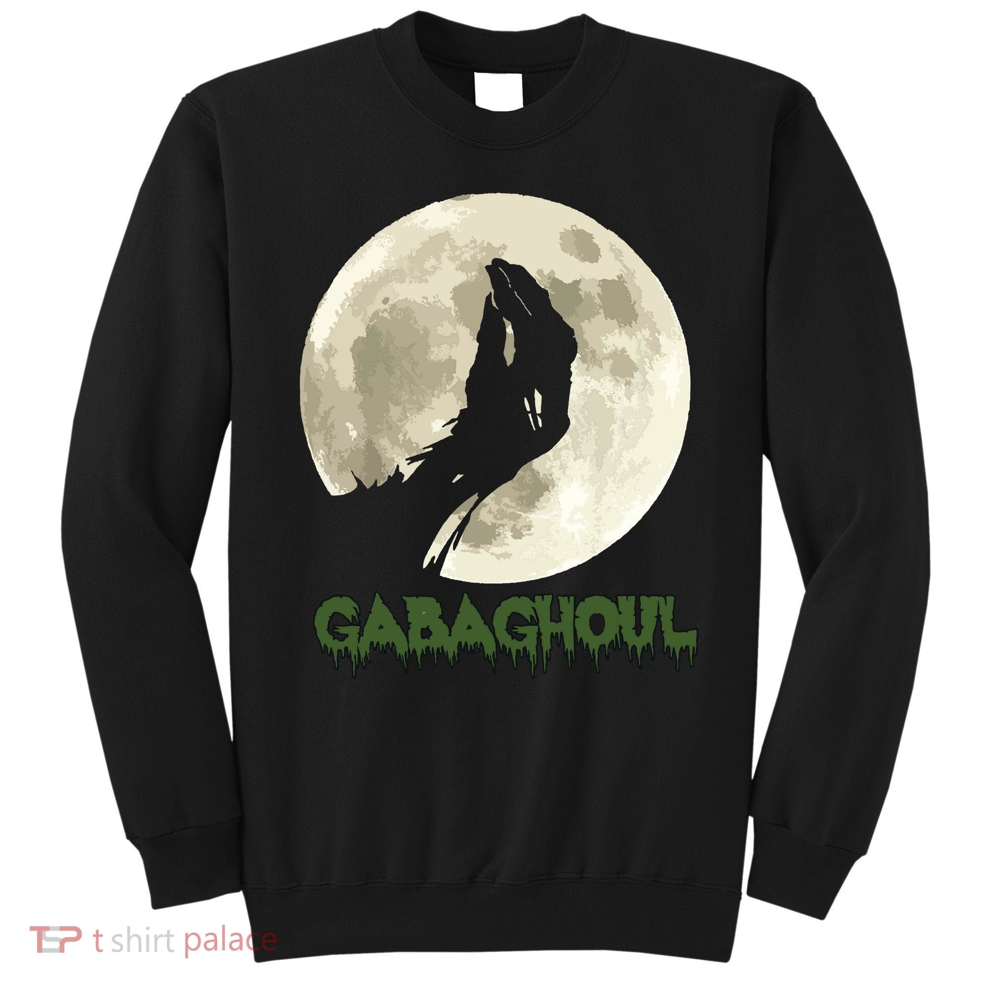 Gabaghoul Funny Hand Moon Halloween Sweatshirt