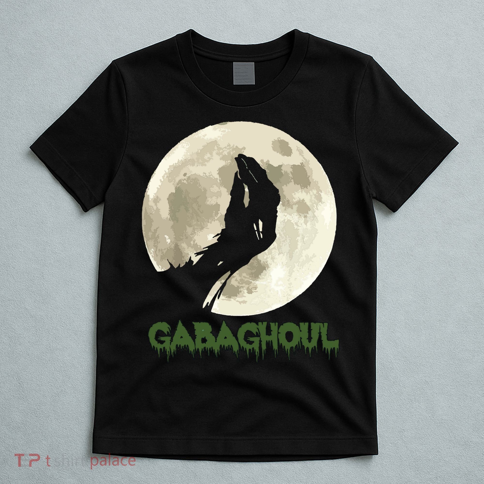 Gabaghoul Funny Hand Moon Halloween T-Shirt