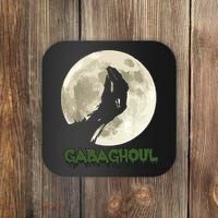 Gabaghoul Funny Hand Moon Halloween Coaster thumb 0