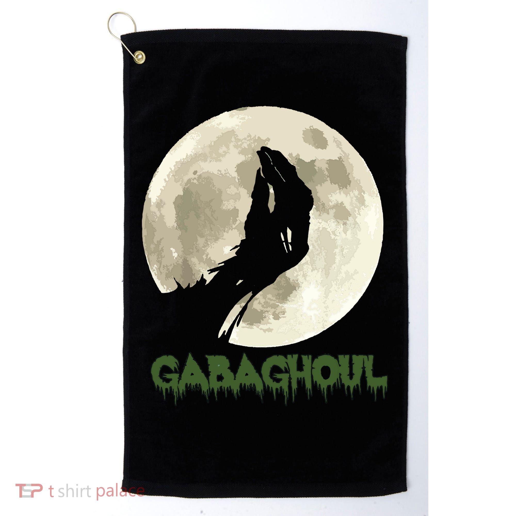Gabaghoul Funny Hand Moon Halloween Golf Towel