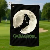 Gabaghoul Funny Hand Moon Halloween Golf Towel thumb 1