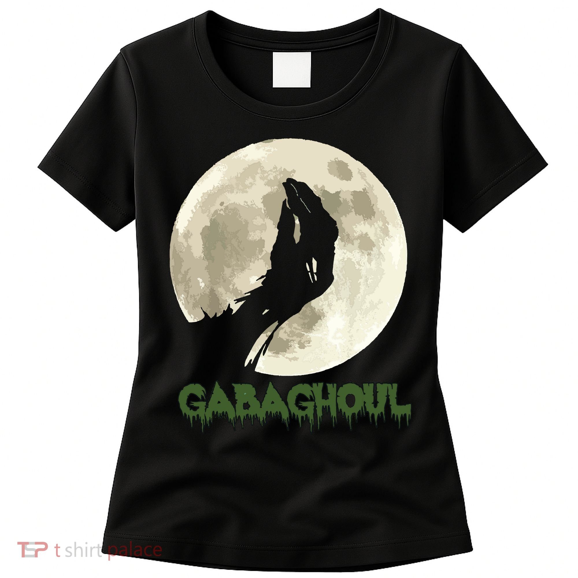 Gabaghoul Funny Hand Moon Halloween Women's T-Shirt