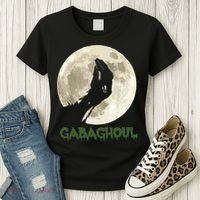Gabaghoul Funny Hand Moon Halloween Women's T-Shirt thumb 3