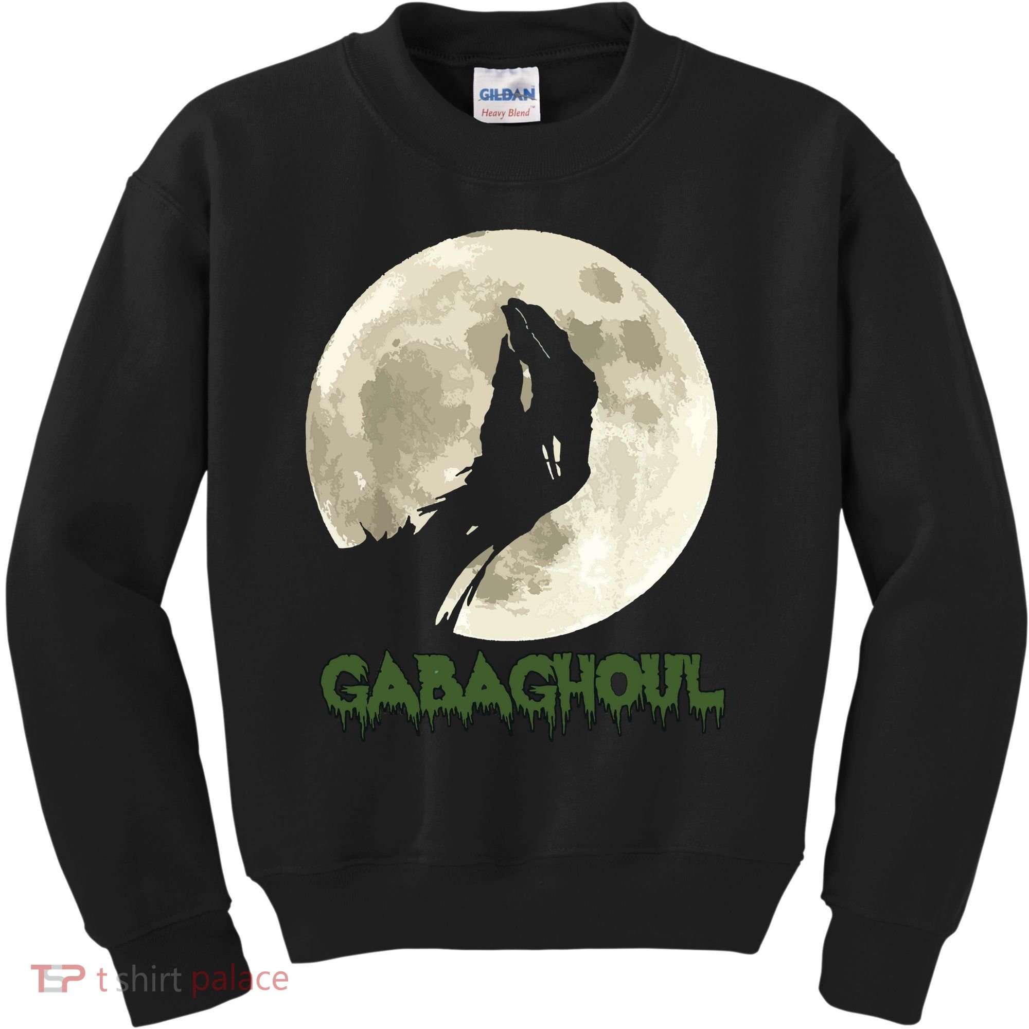 Gabaghoul Funny Hand Moon Halloween Kids Sweatshirt