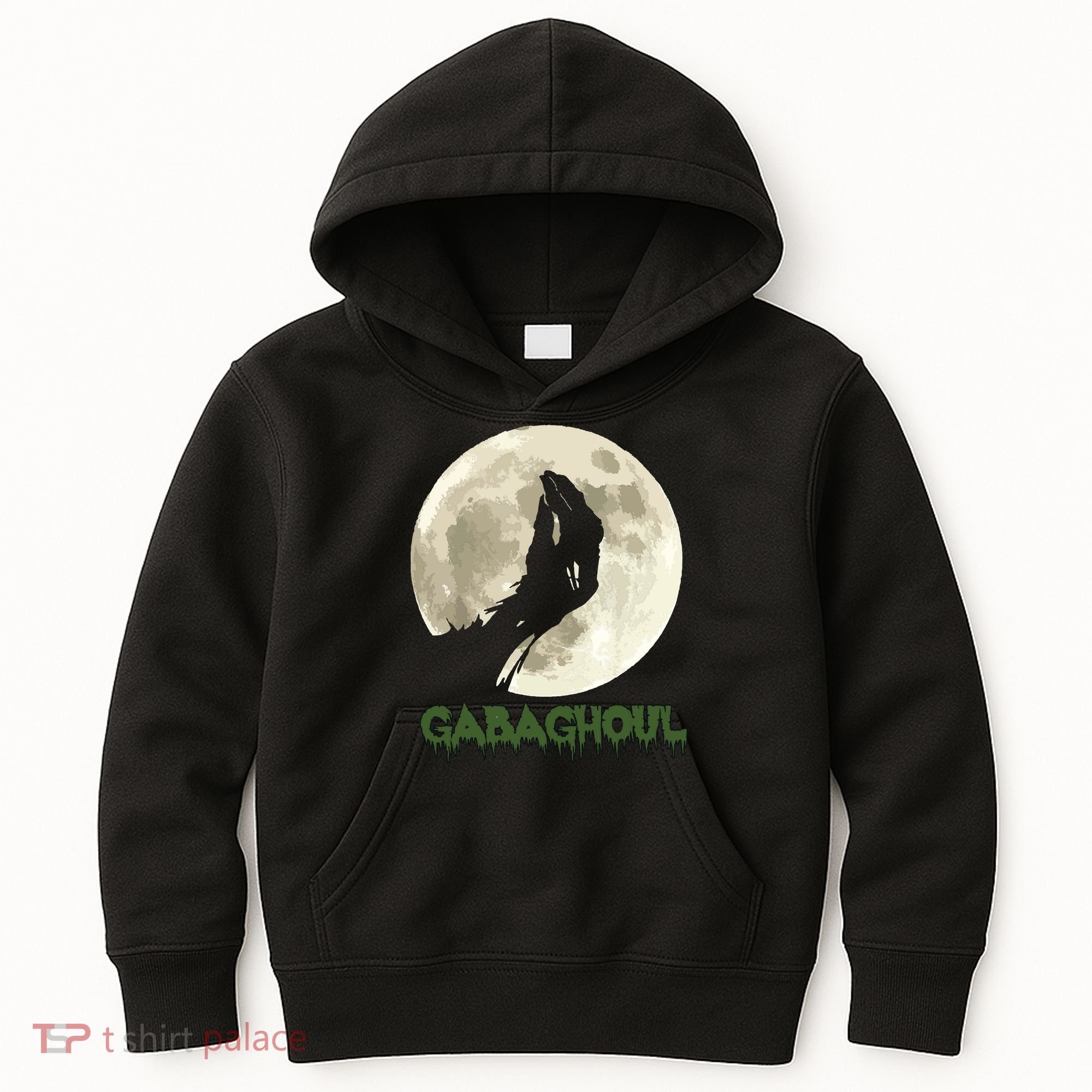 Gabaghoul Funny Hand Moon Halloween Kids Hoodie