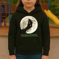 Gabaghoul Funny Hand Moon Halloween Kids Hoodie thumb 3