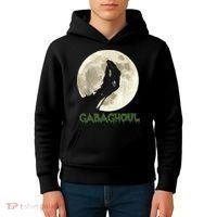 Gabaghoul Funny Hand Moon Halloween Kids Hoodie thumb 4