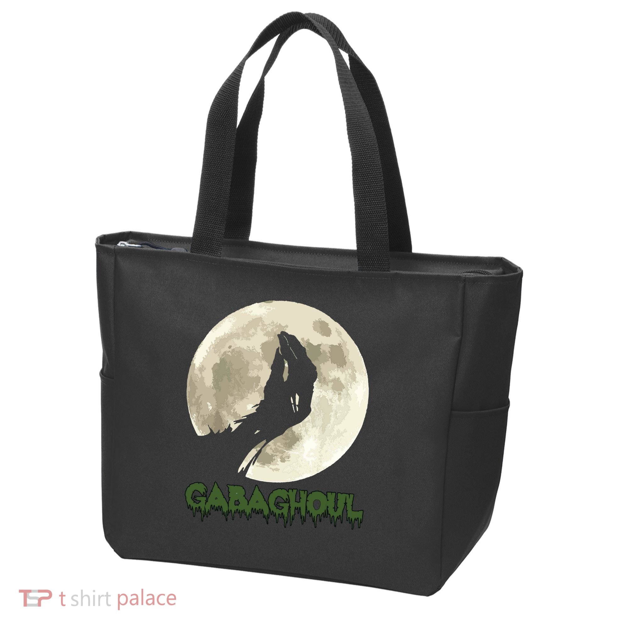 Gabaghoul Funny Hand Moon Halloween Tote Bag