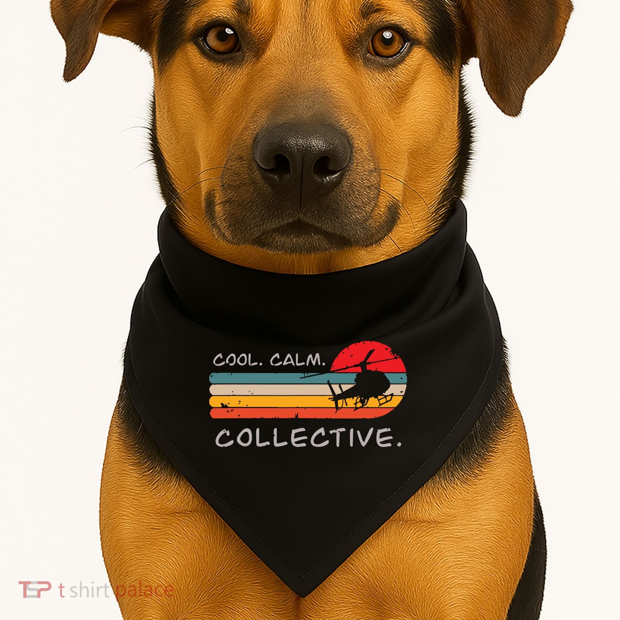 Gift For Helicopter Pilots USA-Made Doggie Bandana
