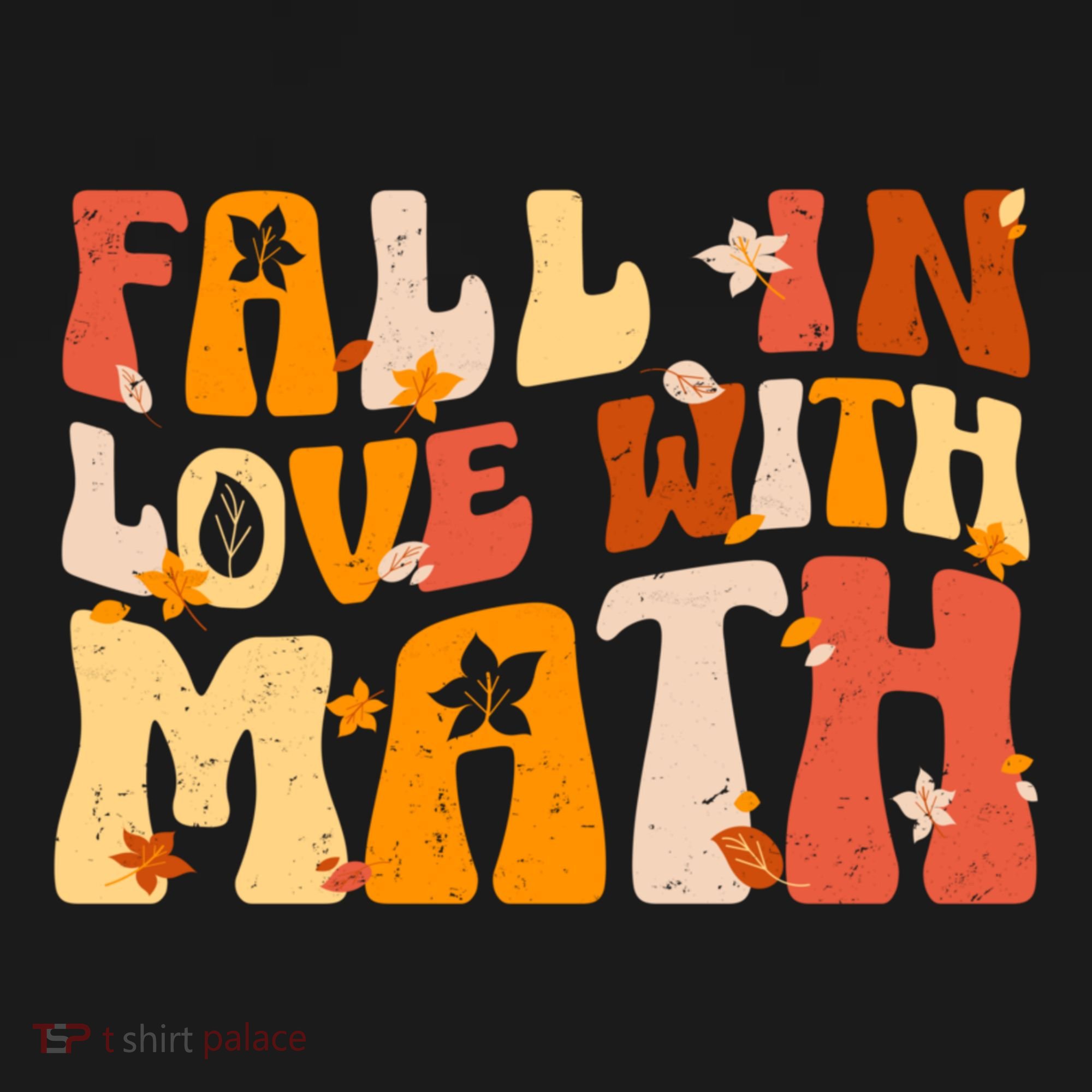 Groovy Fall In Love With Math Thanksgiving Math Teacher Fall Tank Top