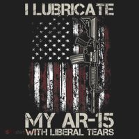Gun Flag I Lubricate My Ar15 With Liberal Tears (On Back) Women's Sweatshirt thumb 2
