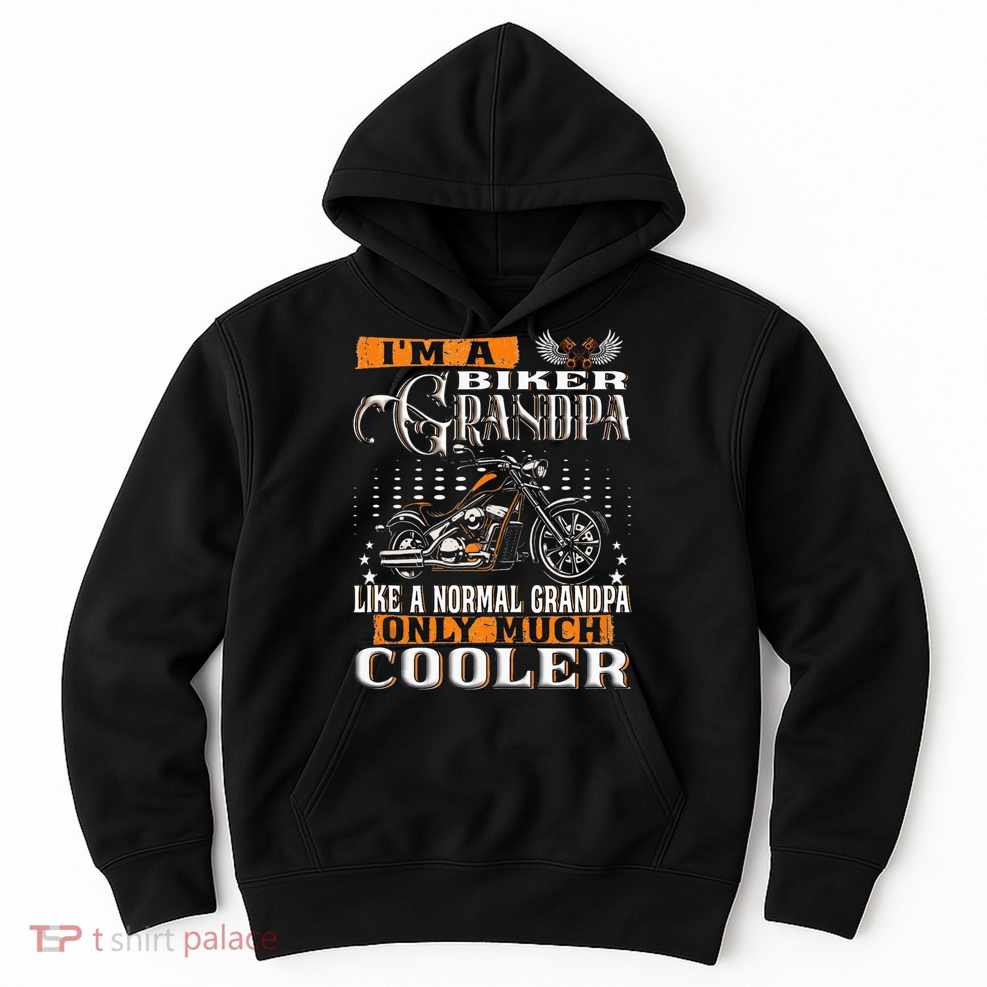 Gentlemen Funny Im A Biker Grandpa Saying Motorcycle Hoodie