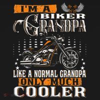 Gentlemen Funny Im A Biker Grandpa Saying Motorcycle Long Sleeve Shirt thumb 2