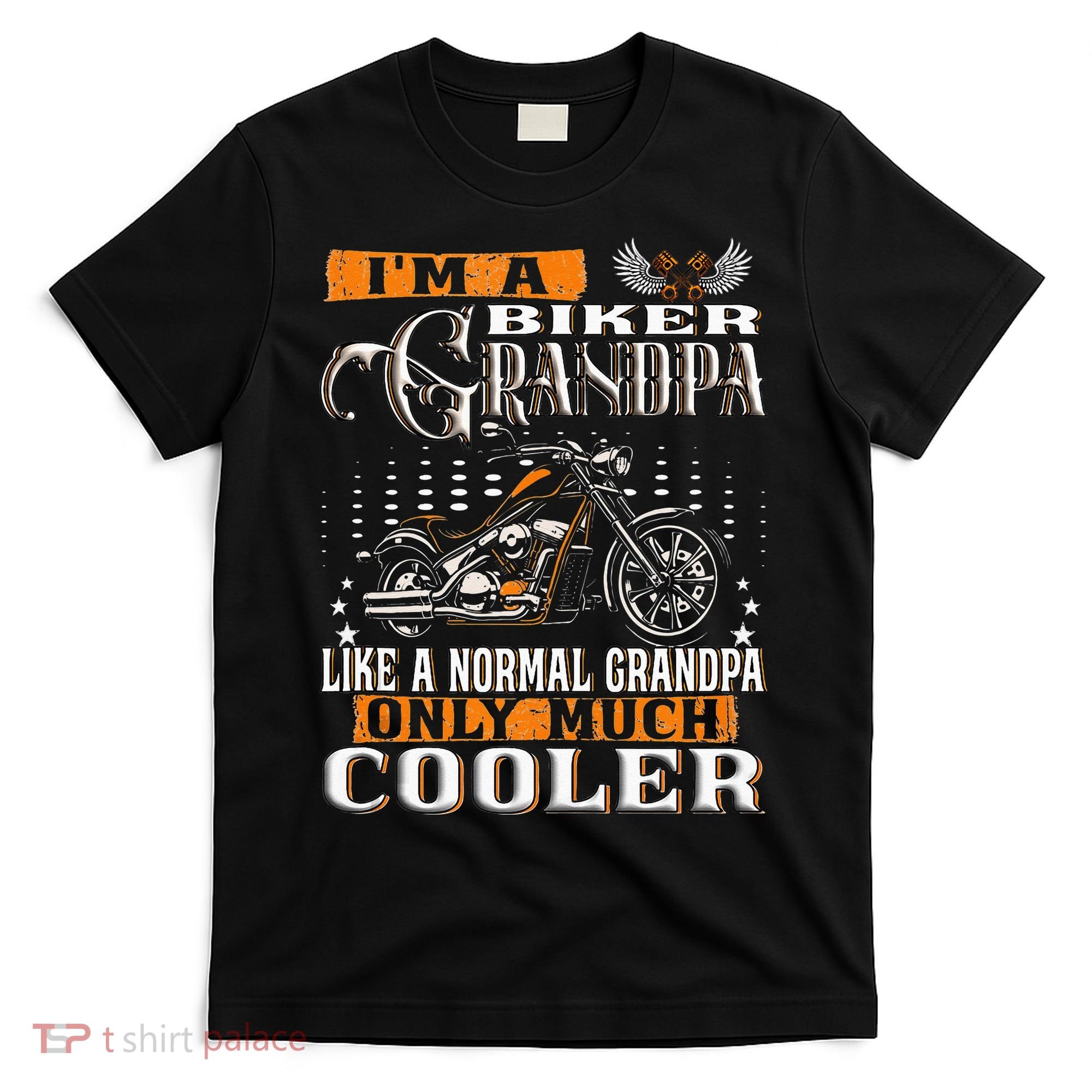 Gentlemen Funny Im A Biker Grandpa Saying Motorcycle T-Shirt
