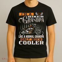 Gentlemen Funny Im A Biker Grandpa Saying Motorcycle T-Shirt thumb 3