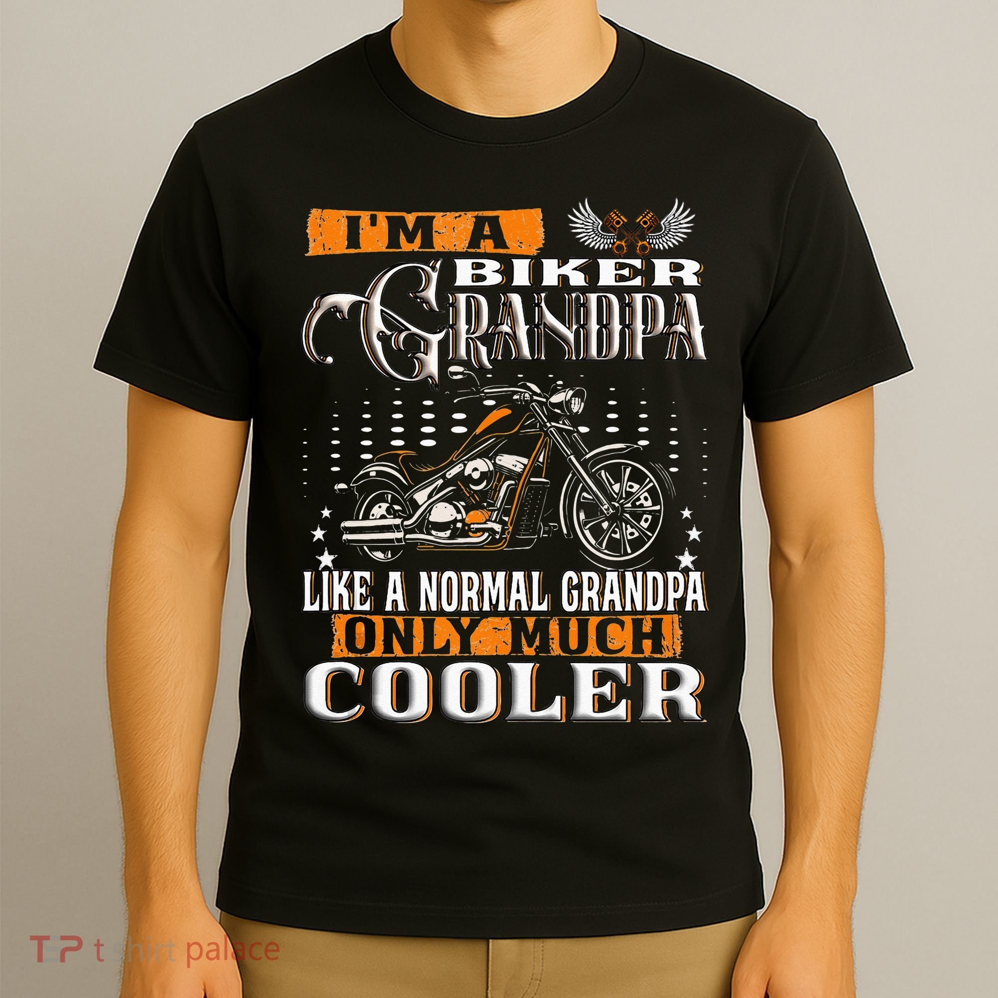 Gentlemen Funny Im A Biker Grandpa Saying Motorcycle T-Shirt