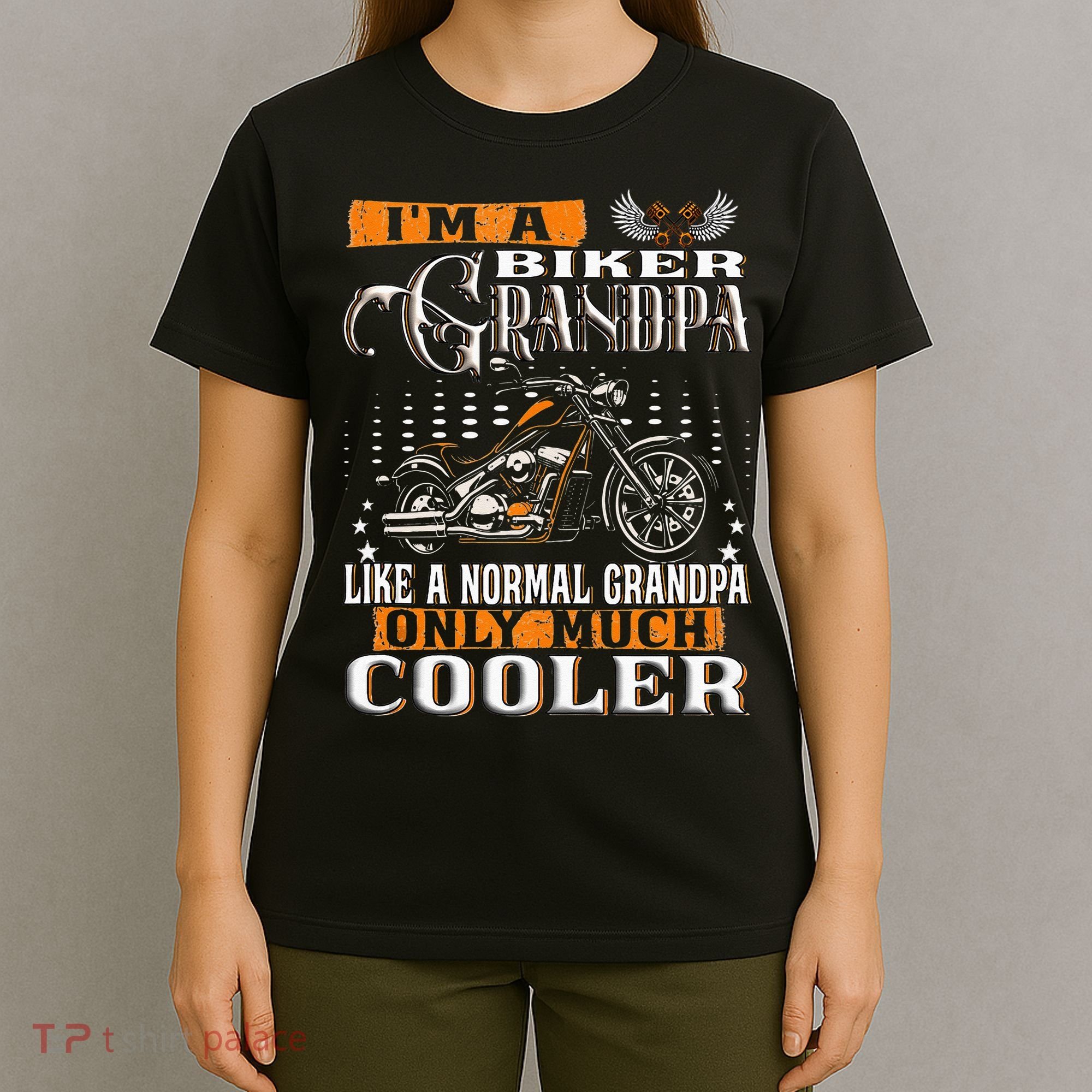 Gentlemen Funny Im A Biker Grandpa Saying Motorcycle T-Shirt