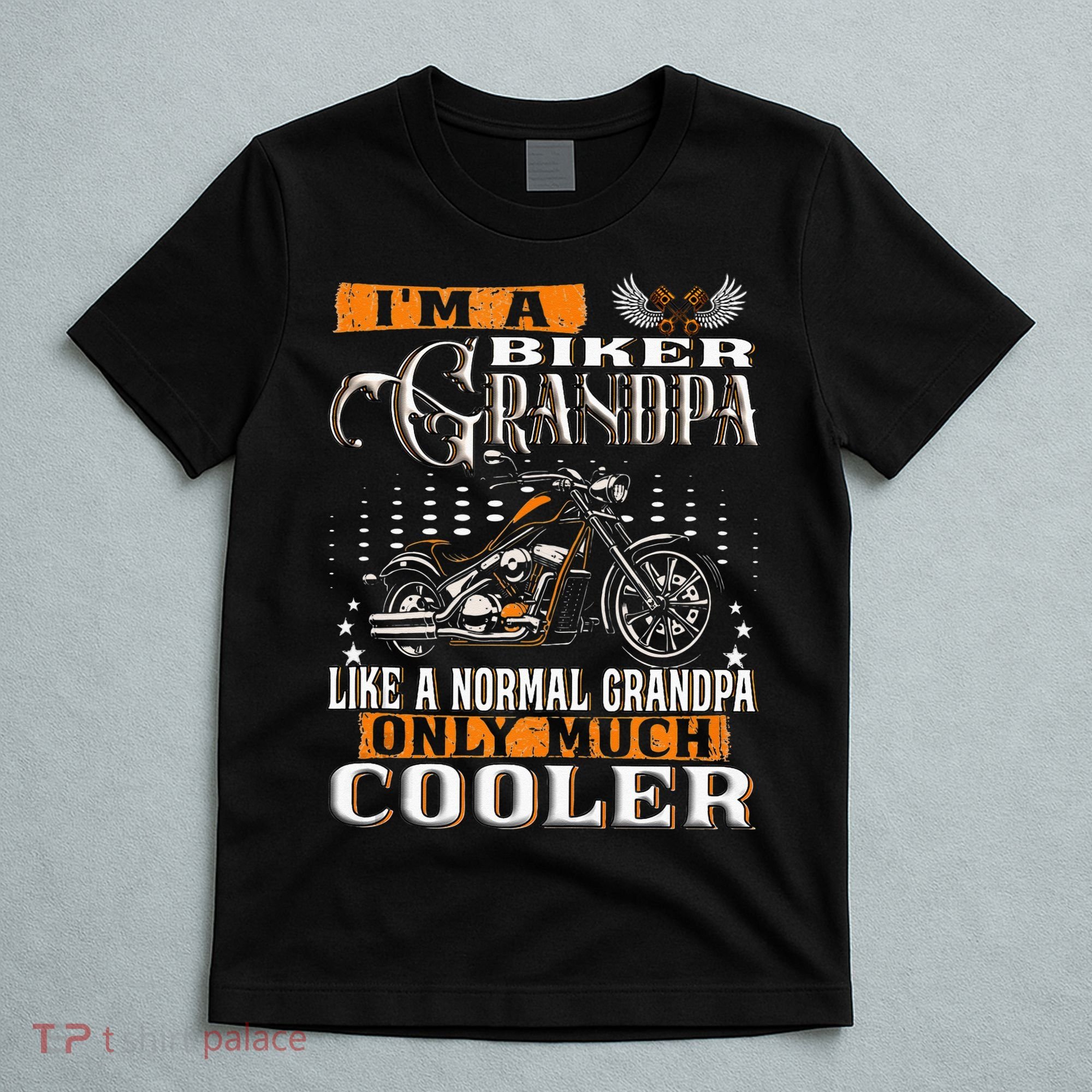 Gentlemen Funny Im A Biker Grandpa Saying Motorcycle T-Shirt