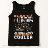 Gentlemen Funny Im A Biker Grandpa Saying Motorcycle Tank Top thumb 2