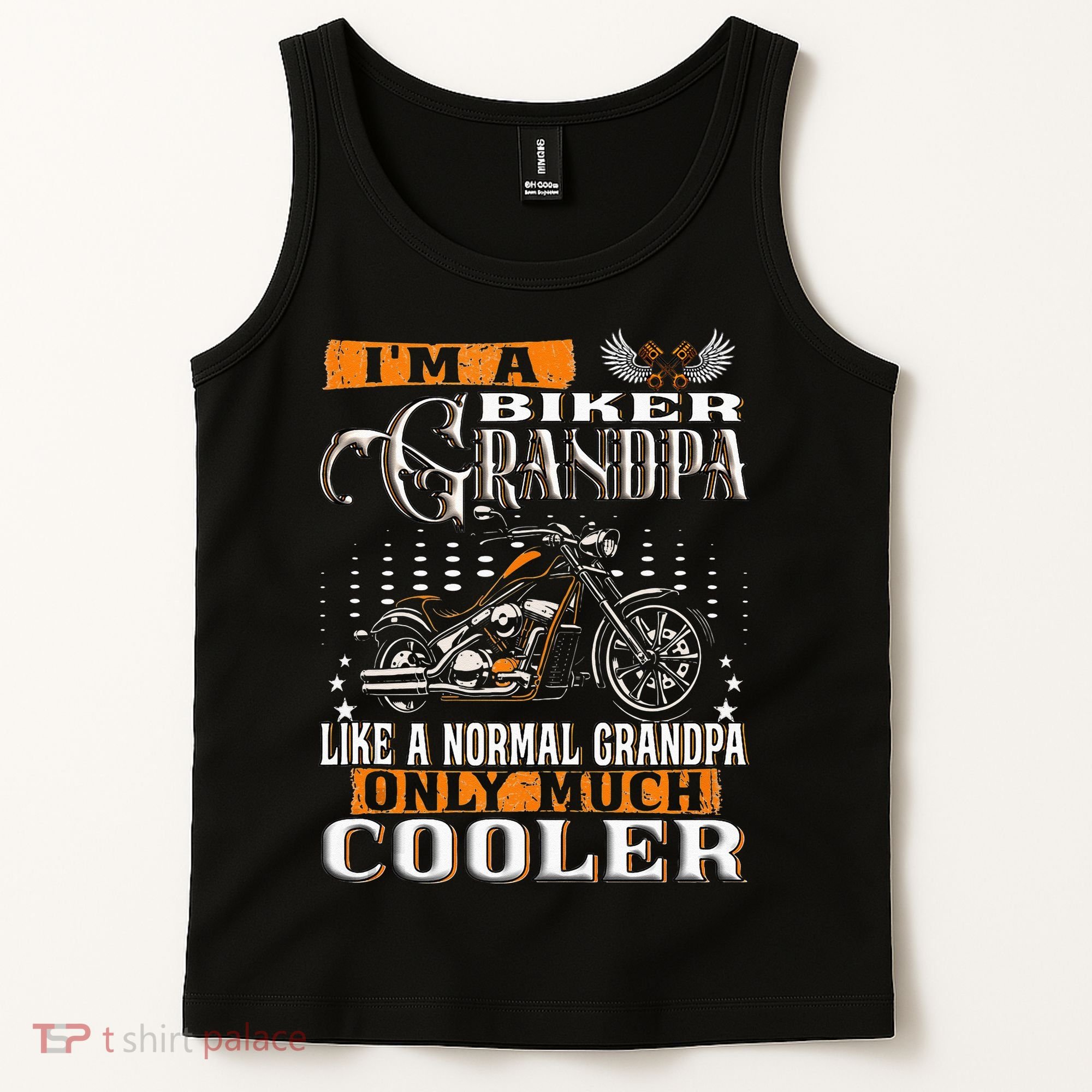 Gentlemen Funny Im A Biker Grandpa Saying Motorcycle Tank Top