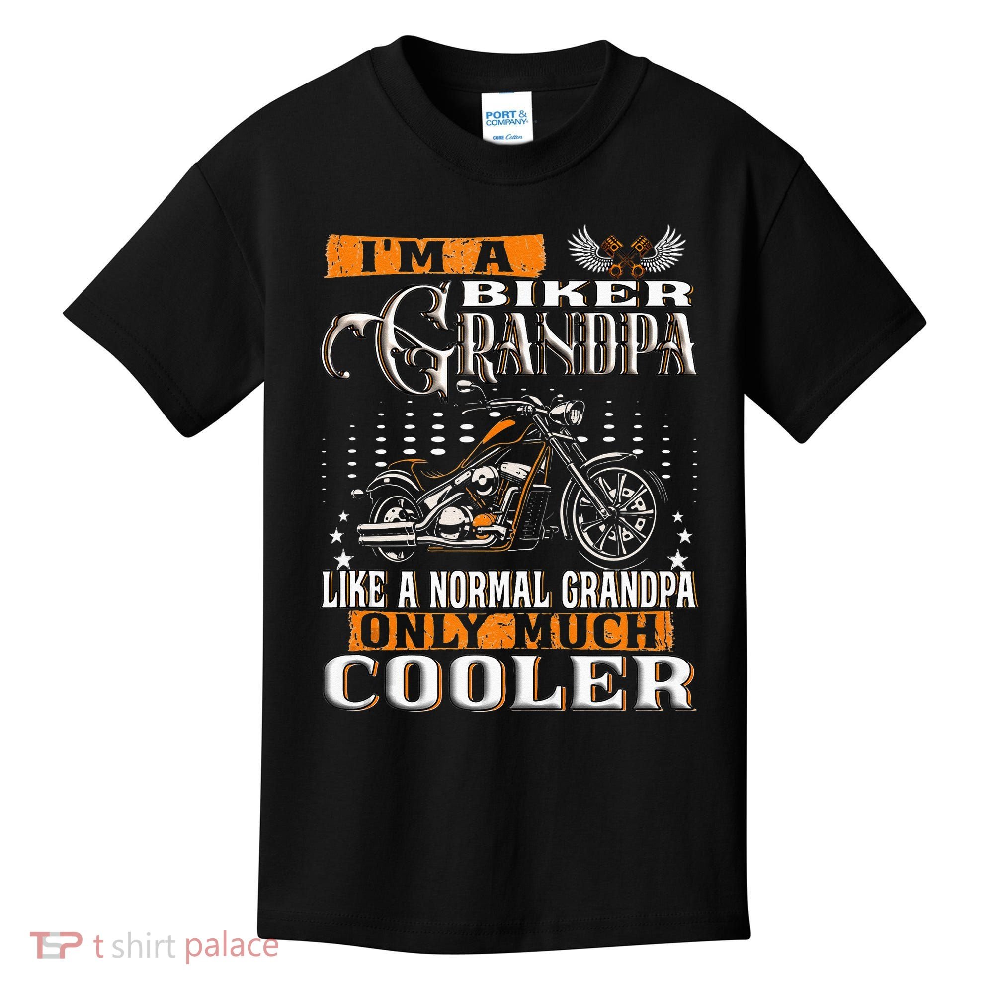 Gentlemen Funny Im A Biker Grandpa Saying Motorcycle Kids T-Shirt