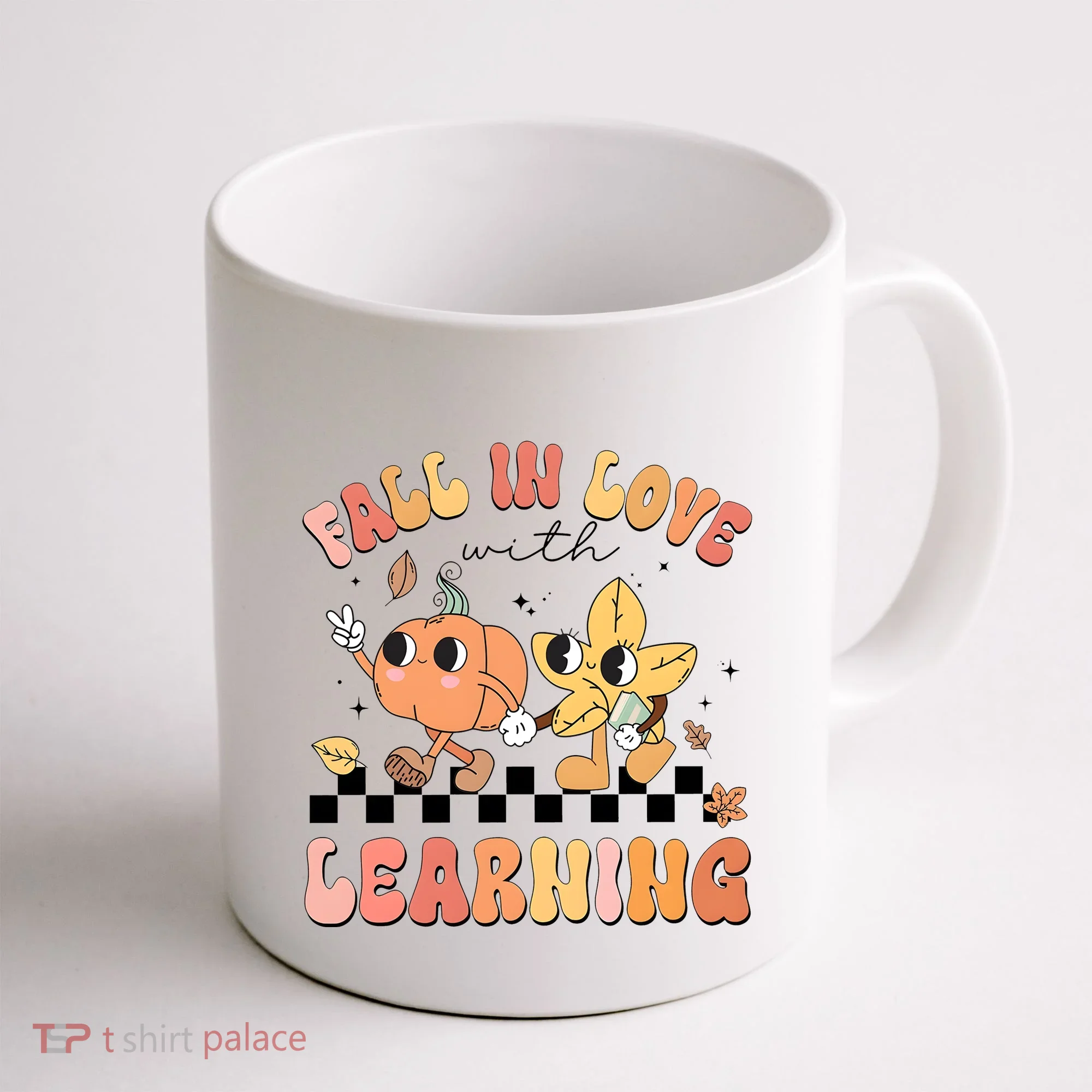 Groovy Fall In Love With Learning Autumn Coffee Mug