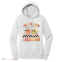 Groovy Fall In Love With Learning Autumn Women's Hoodie thumb 0