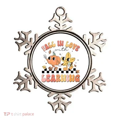 Groovy Fall In Love With Learning Autumn Ornament