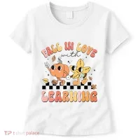 Groovy Fall In Love With Learning Autumn Women's T-Shirt thumb 0