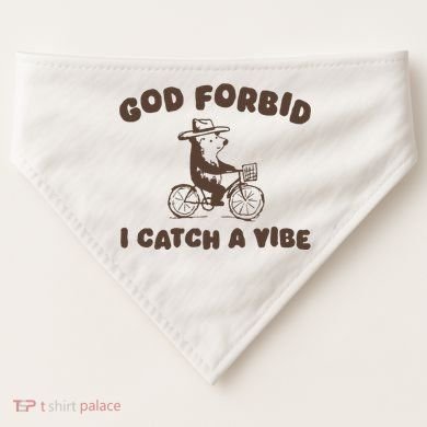 God Forbid I Catch A Vibe USA-Made Doggie Bandana