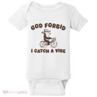 God Forbid I Catch A Vibe Baby Bodysuit thumb 0