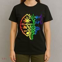 Guam Flower Island Guamanian Girl T-Shirt thumb 4