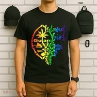 Guam Flower Island Guamanian Girl T-Shirt thumb 6