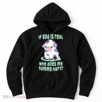 Got Funny If God Is Real Why Does My Tummy Hurt Hoodie